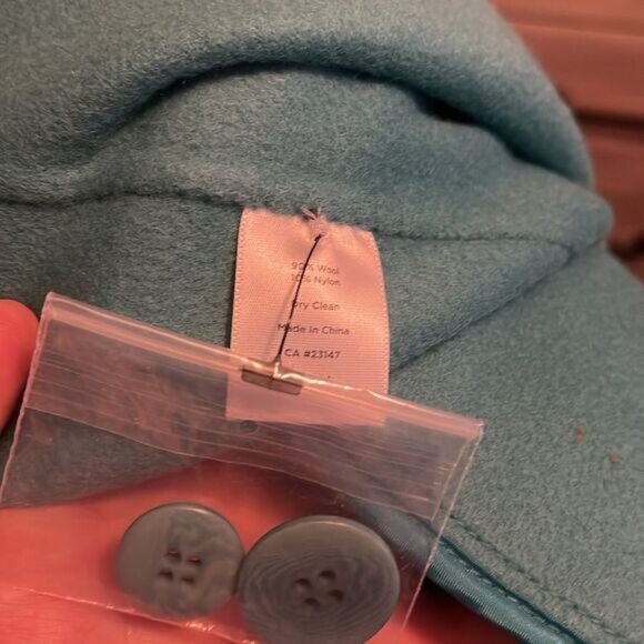 Talbots Blue Wool Blend Jacket Contemporary Business Casual Feminine Work - Picture 11 of 13